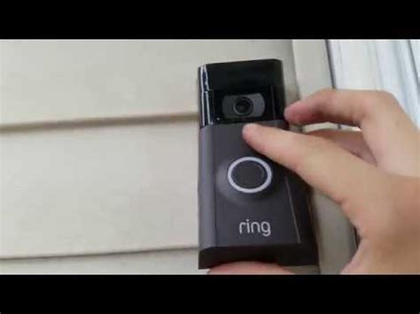 how to remove the cover on a ring doorbell